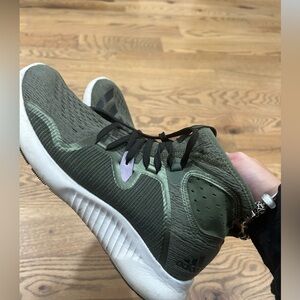 Army green women’s 7.5 adidas high tops